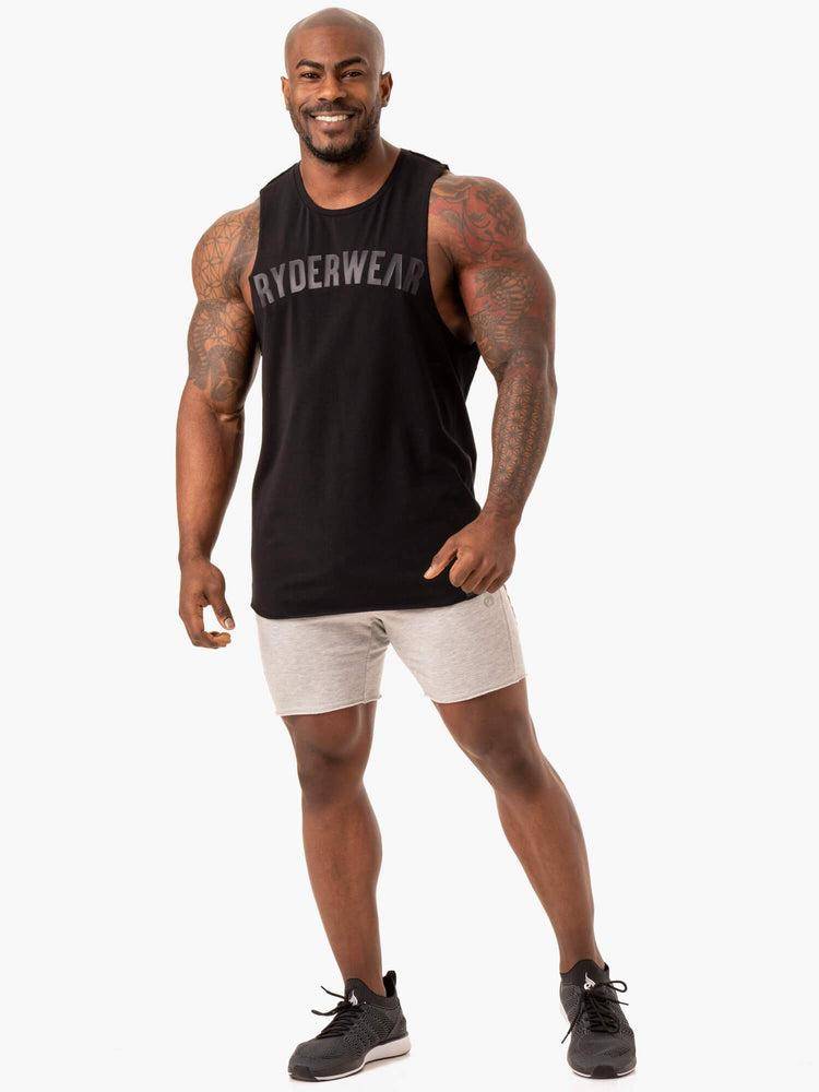 Black Ryderwear Men Tanks Force Baller Tank Men's Tanks | AU1106JJ