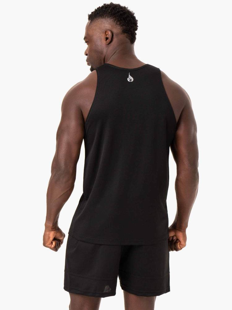 Black Ryderwear Men Tanks Heighten Mesh Regular Tank Men's Tanks | AU1118EX