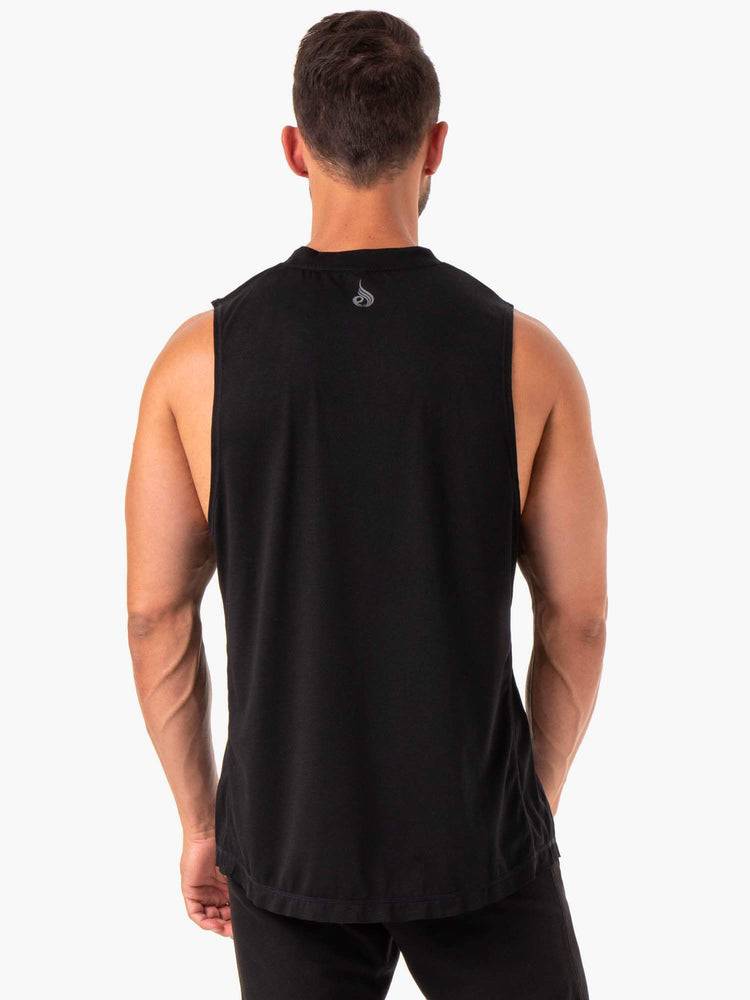 Black Ryderwear Men Tanks Iron Baller Tank Men's Tanks | AU1135ZG