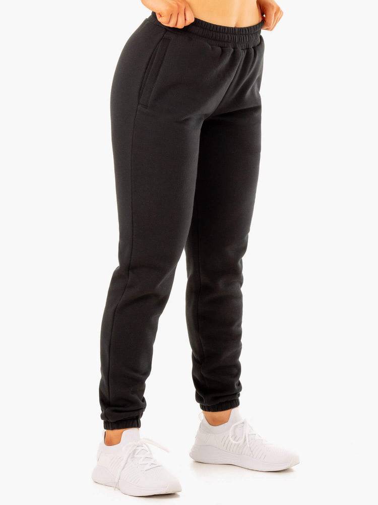 Black Ryderwear Men Track Pants Unisexs Men's Track Pants | AU1049SO