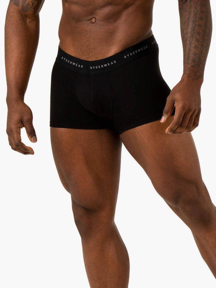 Black Ryderwear Men Underwear Boxer Briefs Men\'s Underwear | AU1549KI