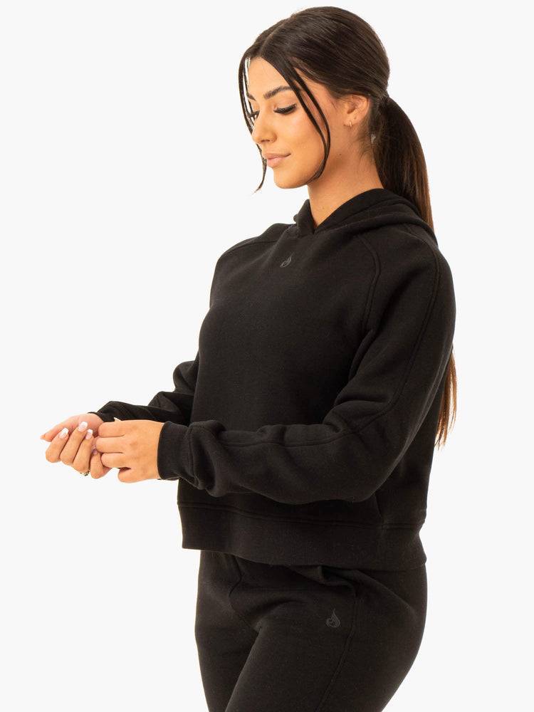 Black Ryderwear Women Hoodie Sideline Women's Hoodie | AU1694UT