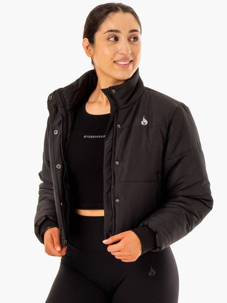 Black Ryderwear Women Jackets Apex Puffer Women's Jackets | AU1715WY