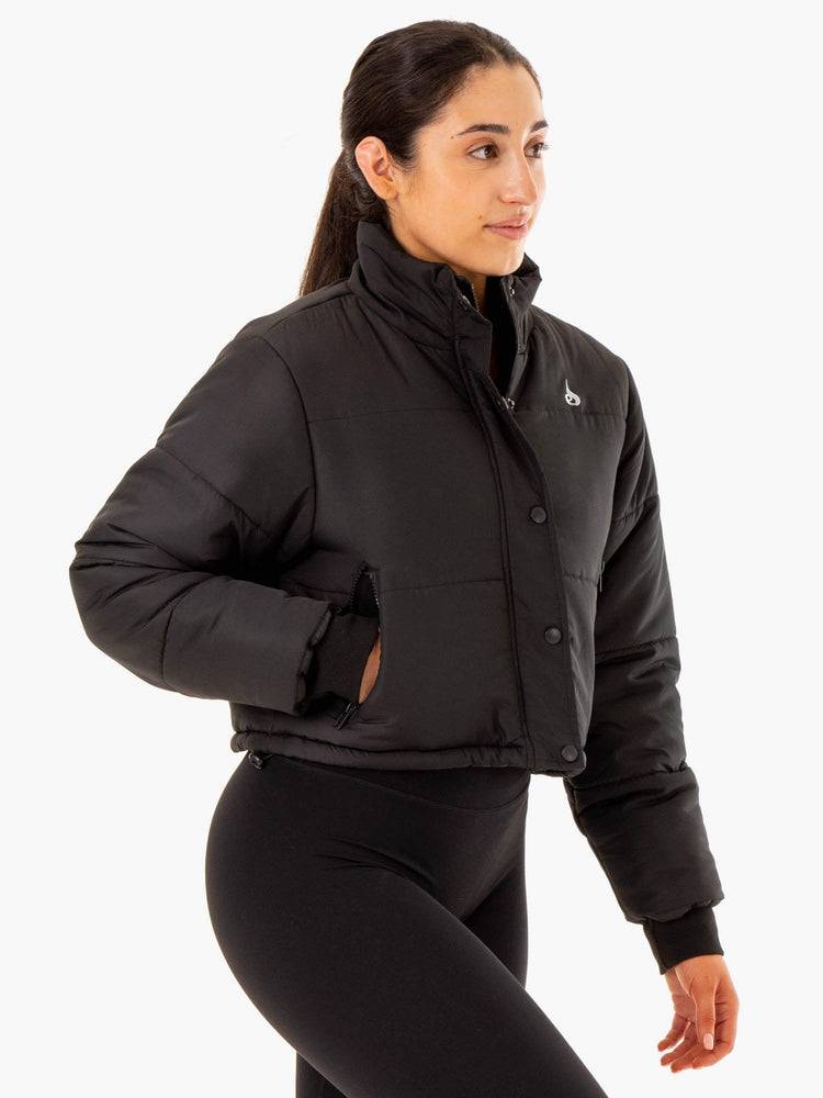 Black Ryderwear Women Jackets Apex Puffer Women's Jackets | AU1715WY