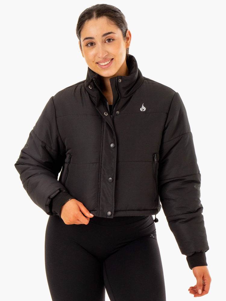 Black Ryderwear Women Jackets Apex Puffer Women\'s Jackets | AU1715WY