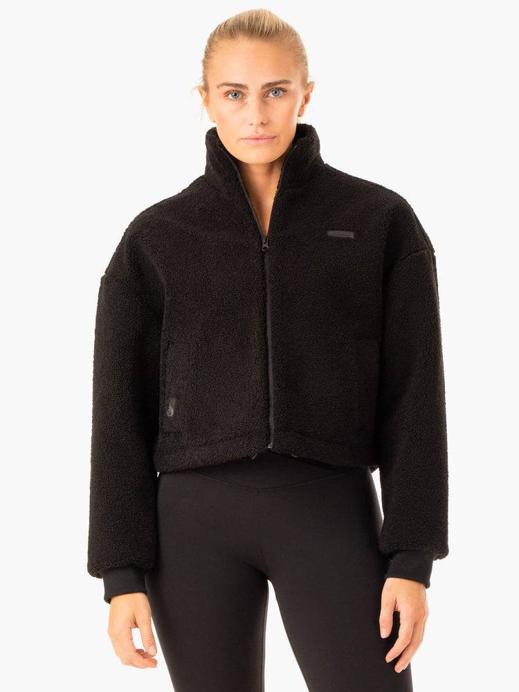 Black Ryderwear Women Jackets Element Teddy Women's Jackets | AU1724AP