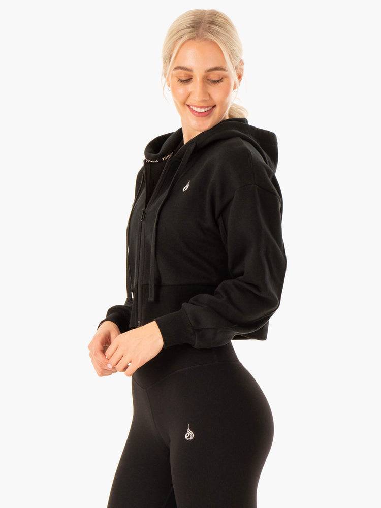 Black Ryderwear Women Jackets Revival Zip Up Women's Jackets | AU1712NB