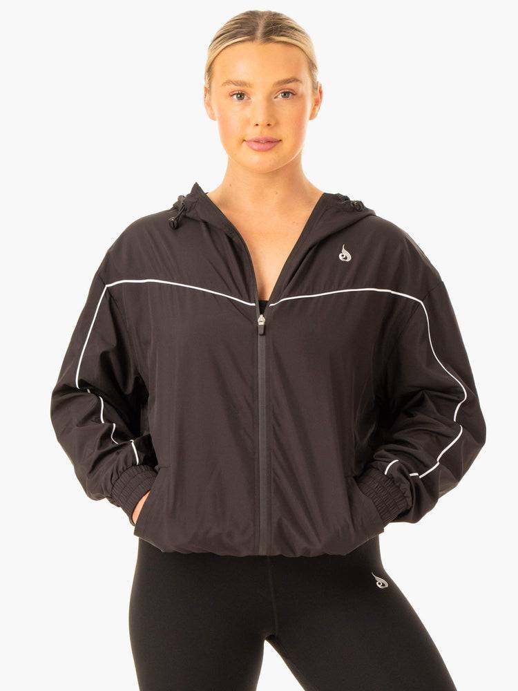 Black Ryderwear Women Jackets Ultimate Windbreaker Women's Jackets | AU1720UT