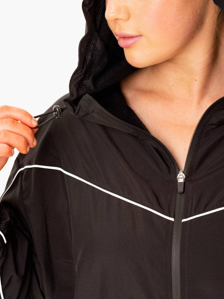 Black Ryderwear Women Jackets Ultimate Windbreaker Women's Jackets | AU1720UT