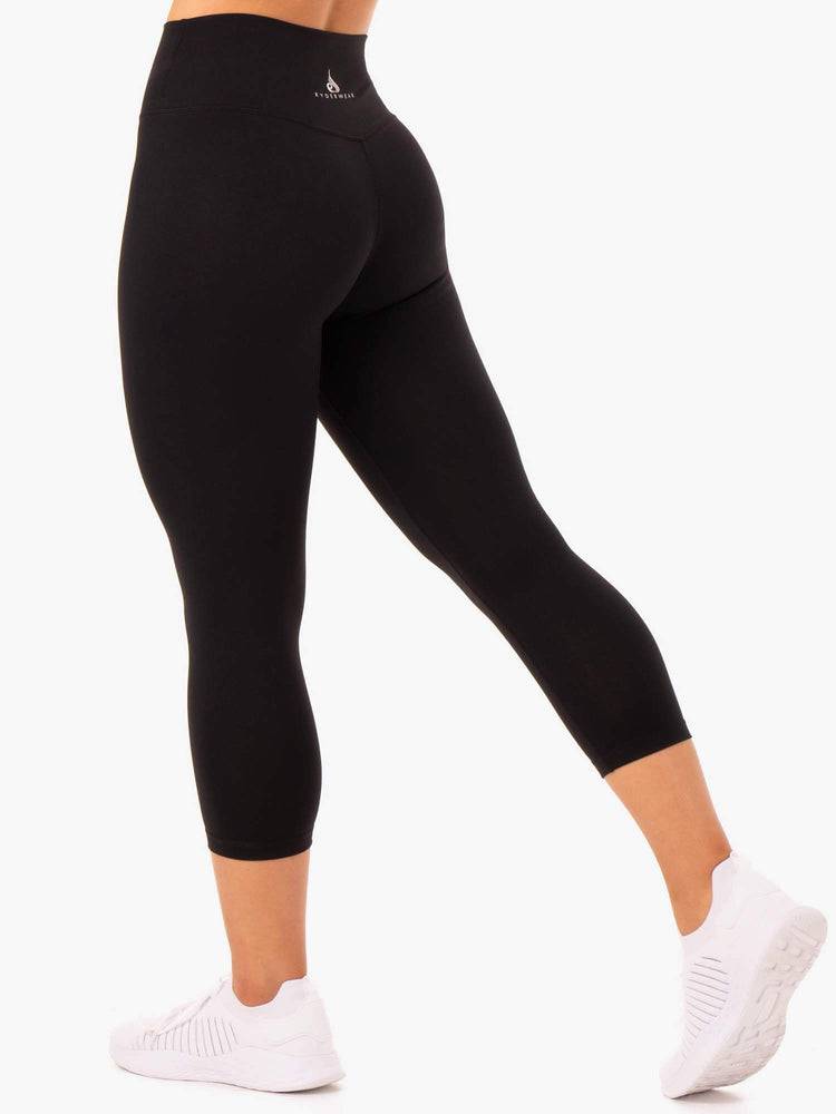 Black Ryderwear Women Leggings Base 7/8 High Waisted Women's Leggings | AU1876UT