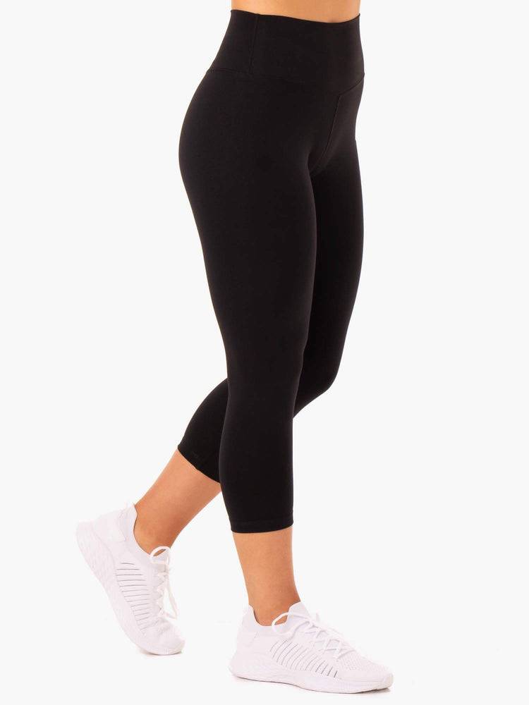 Black Ryderwear Women Leggings Base 7/8 High Waisted Women's Leggings | AU1876UT