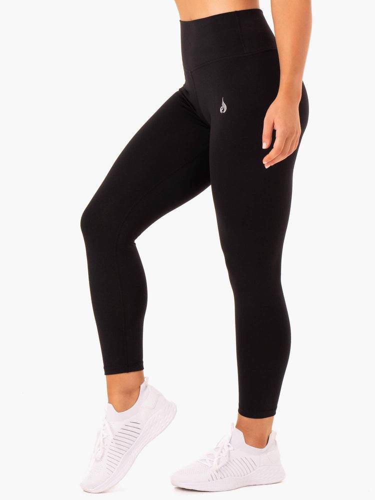 Black Ryderwear Women Leggings Base Full Length High Waisted Women's Leggings | AU1912JJ