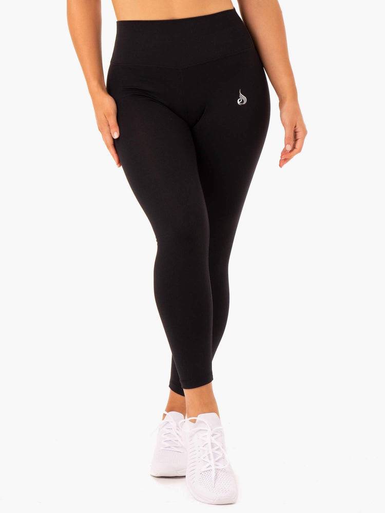 Black Ryderwear Women Leggings Base Full Length High Waisted Women\'s Leggings | AU1912JJ