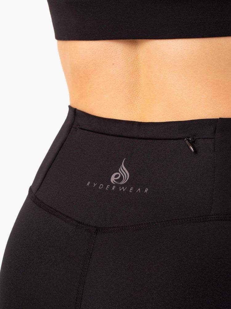 Black Ryderwear Women Leggings Movement High Waisted Pocket Women's Leggings | AU1875YU