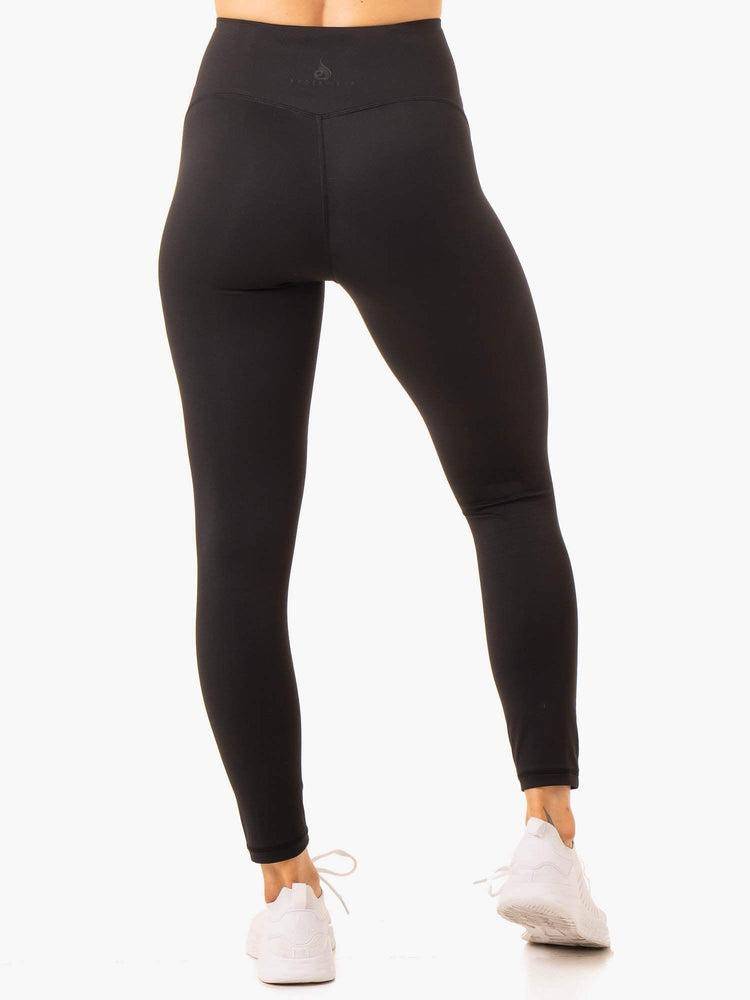 Black Ryderwear Women Leggings NKD Frame High Waisted Women's Leggings | AU1842NB