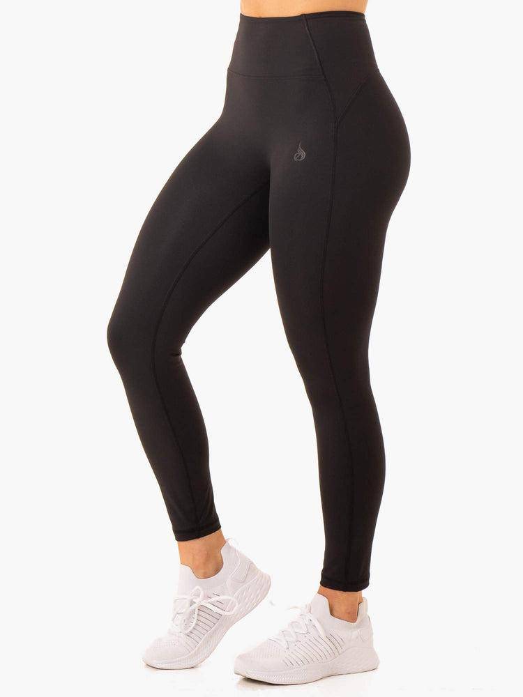 Black Ryderwear Women Leggings NKD Frame High Waisted Women\'s Leggings | AU1842NB