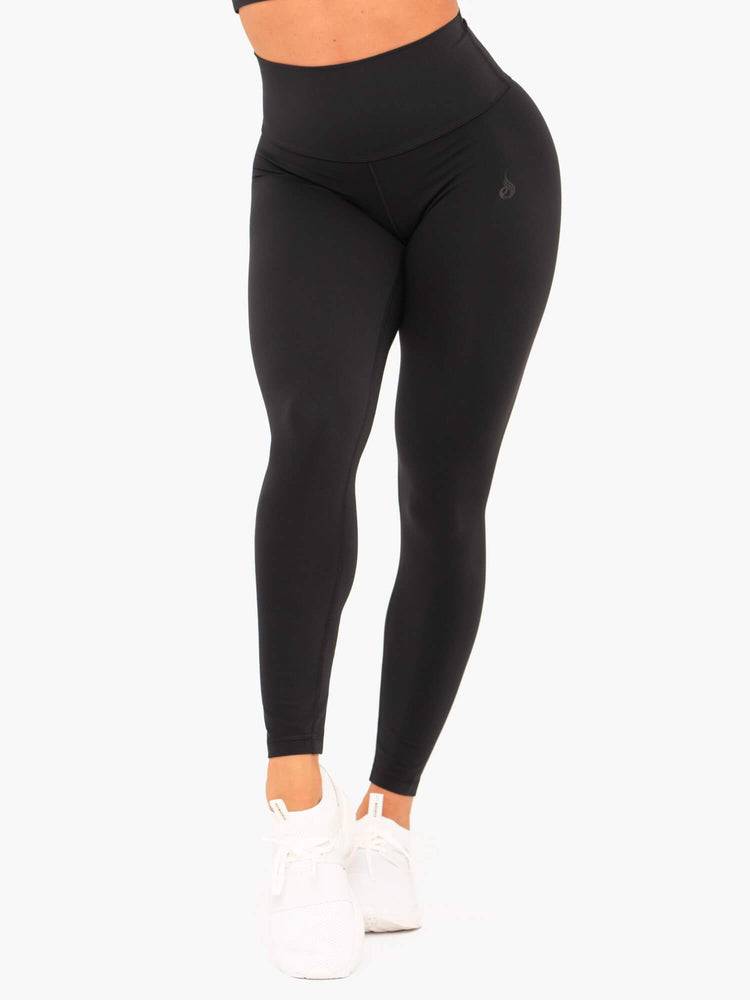 Black Ryderwear Women Leggings NKD High Waisted Women's Leggings | AU1762VD