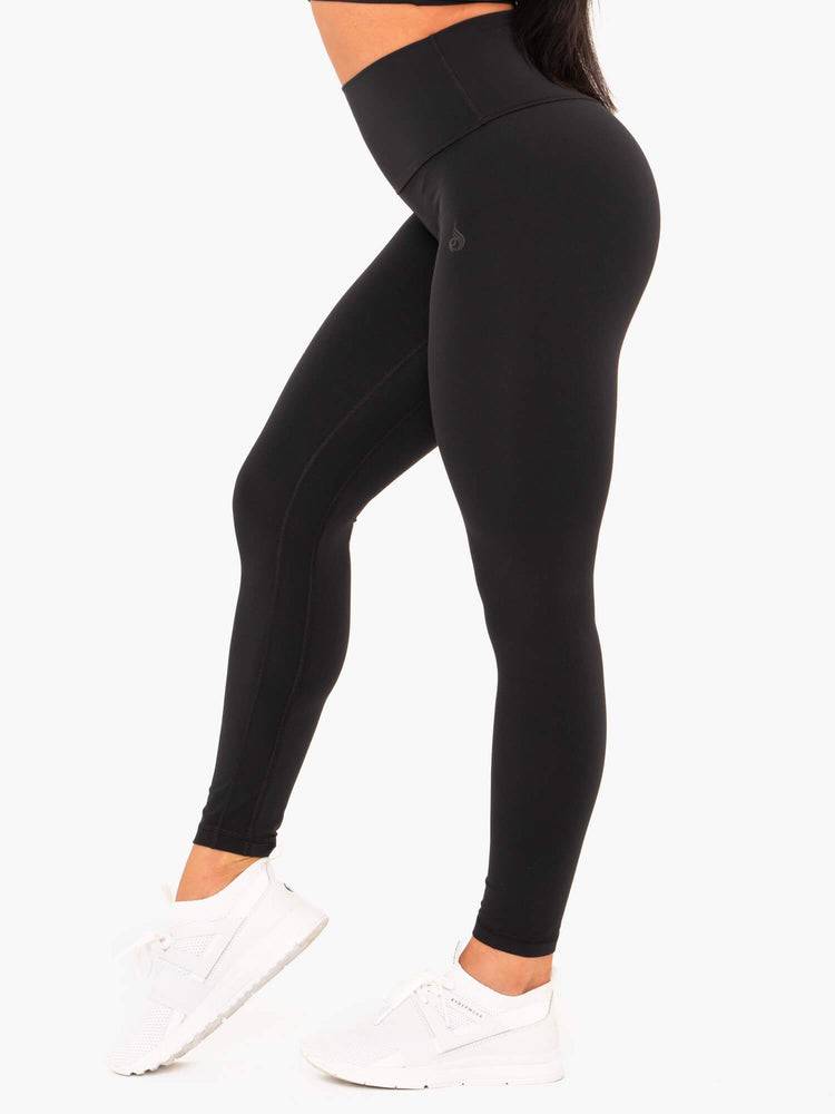 Black Ryderwear Women Leggings NKD High Waisted Women's Leggings | AU1762VD