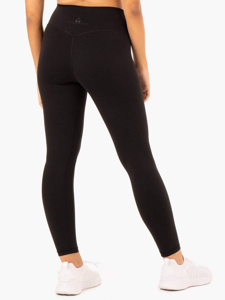 Black Ryderwear Women Leggings NKD Refine High Waisted Women's Leggings | AU1851IS