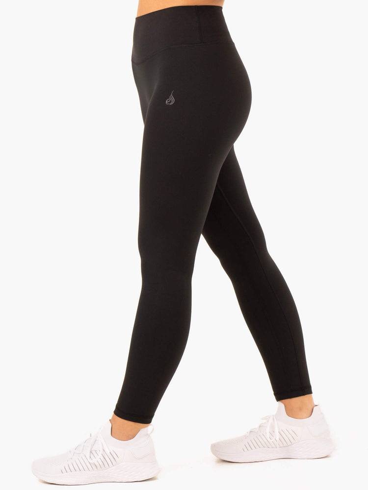 Black Ryderwear Women Leggings NKD Refine High Waisted Women's Leggings | AU1851IS