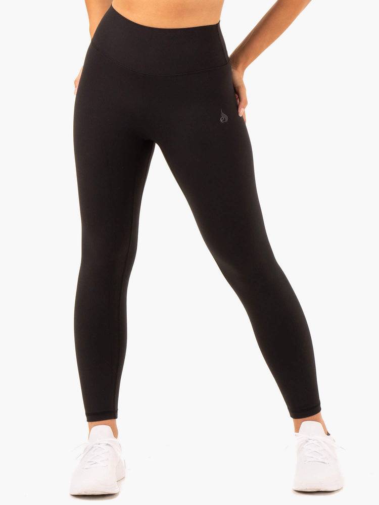 Black Ryderwear Women Leggings NKD Refine High Waisted Women\'s Leggings | AU1851IS