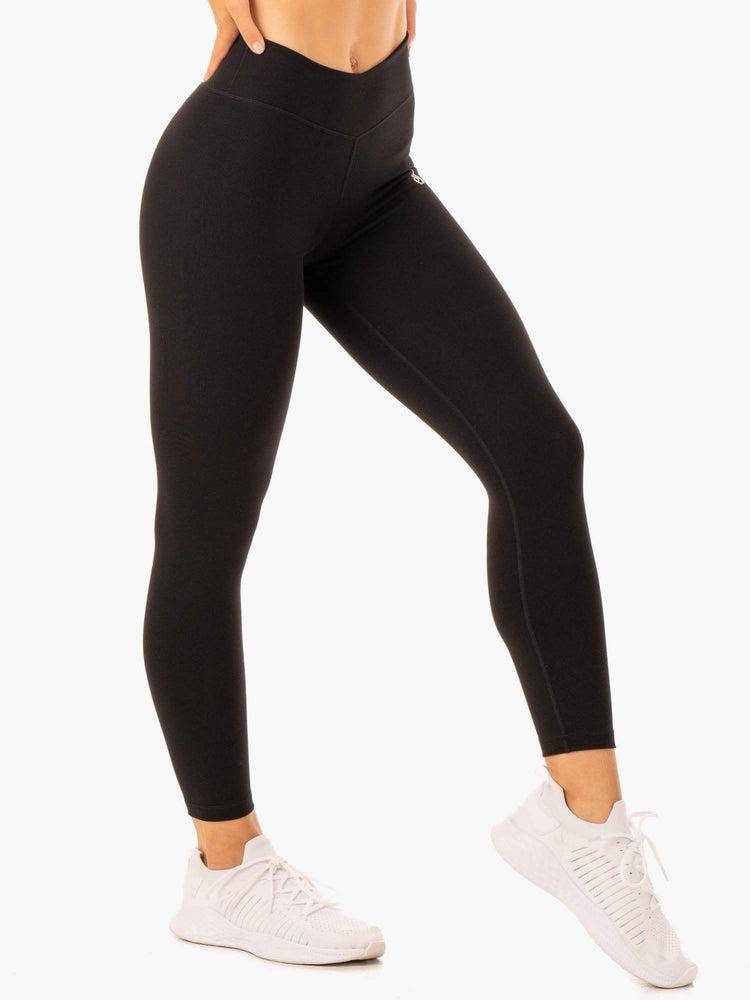 Black Ryderwear Women Leggings Revival Scrunch Bum Women's Leggings | AU1804DN