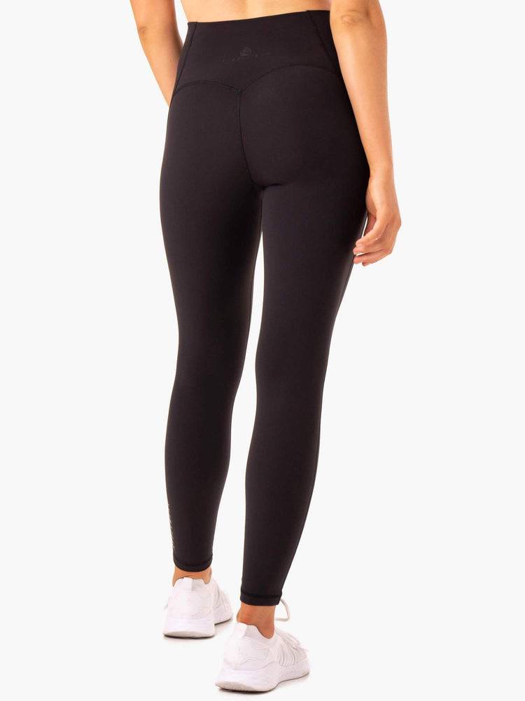 Black Ryderwear Women Leggings Sola High Waisted Women's Leggings | AU1740QZ