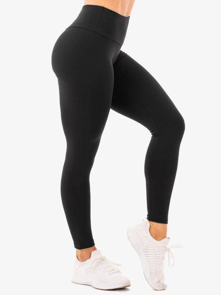 Black Ryderwear Women Leggings Staples High Waisted Women's Leggings | AU1759ZG