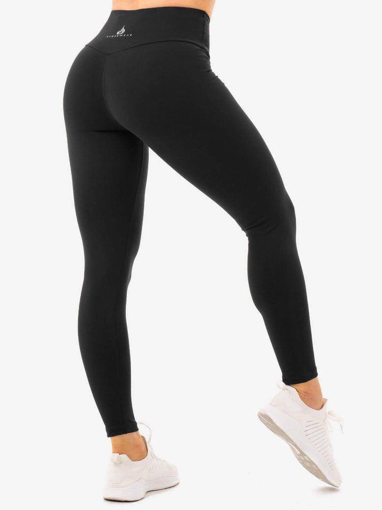 Black Ryderwear Women Leggings Staples High Waisted Women\'s Leggings | AU1759ZG