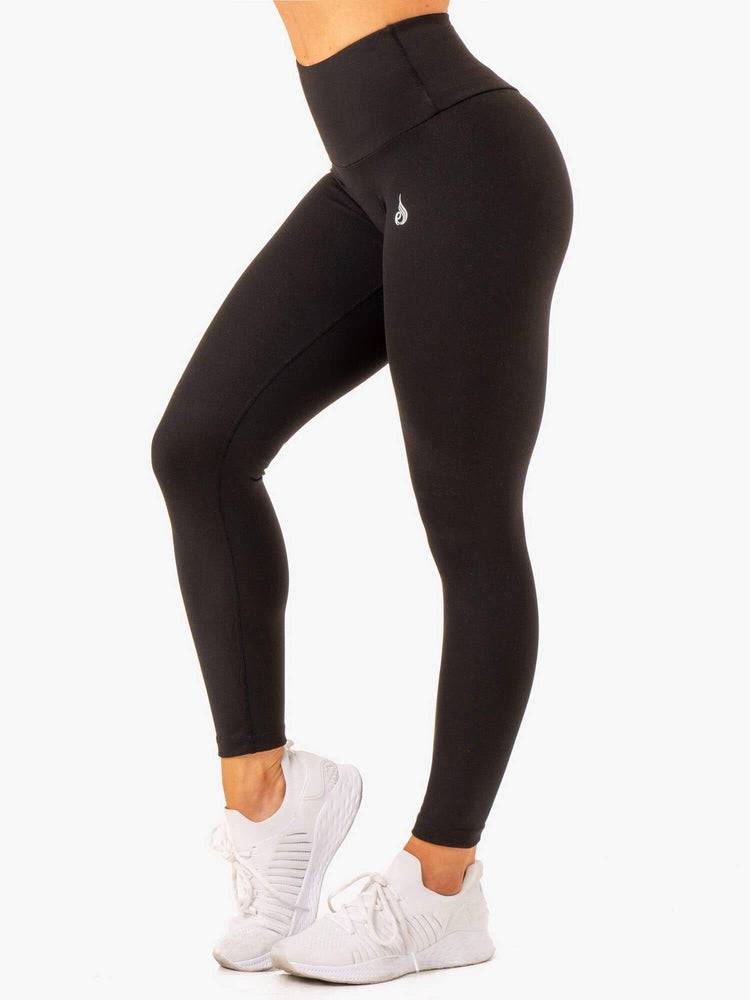 Black Ryderwear Women Leggings Vital High Waisted Scrunch Women's Leggings | AU1908DN