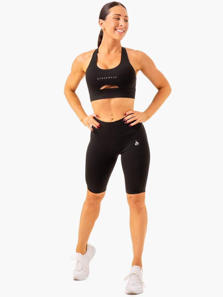 Black Ryderwear Women Shorts Action Bike Women's Shorts | AU2121KI