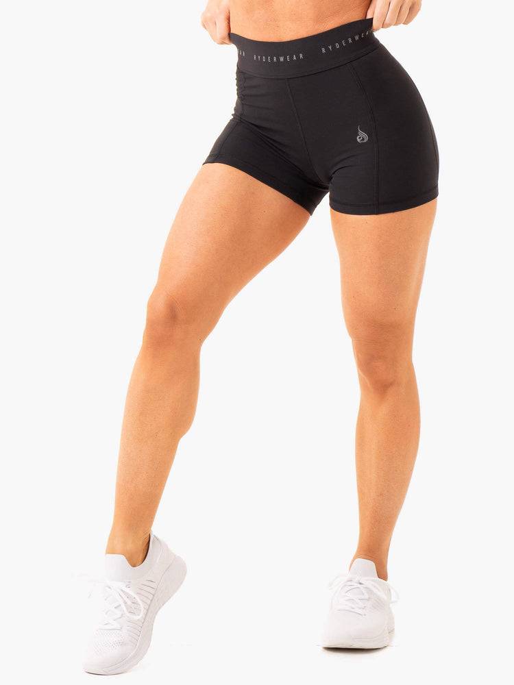 Black Ryderwear Women Shorts Advance Compression Women's Shorts | AU2150XF