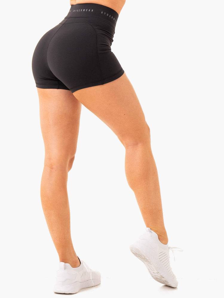 Black Ryderwear Women Shorts Advance Compression Women\'s Shorts | AU2150XF