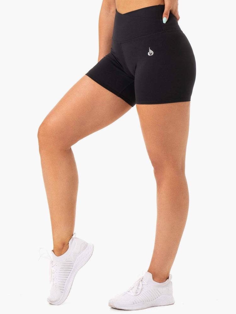 Black Ryderwear Women Shorts Amazon High Waisted Women\'s Shorts | AU2019ZG