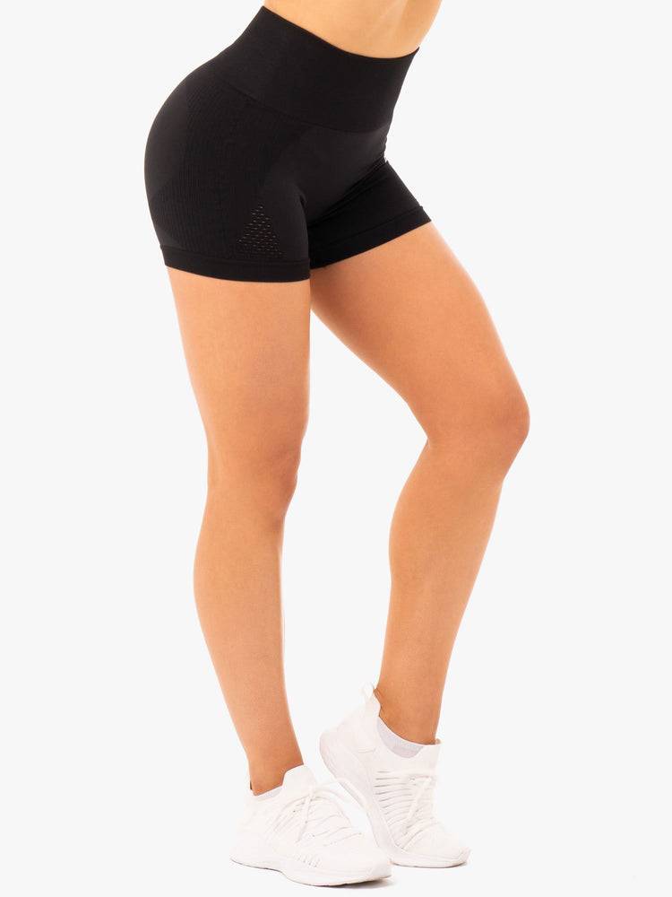 Black Ryderwear Women Shorts Electra Seamless Women's Shorts | AU1968XF