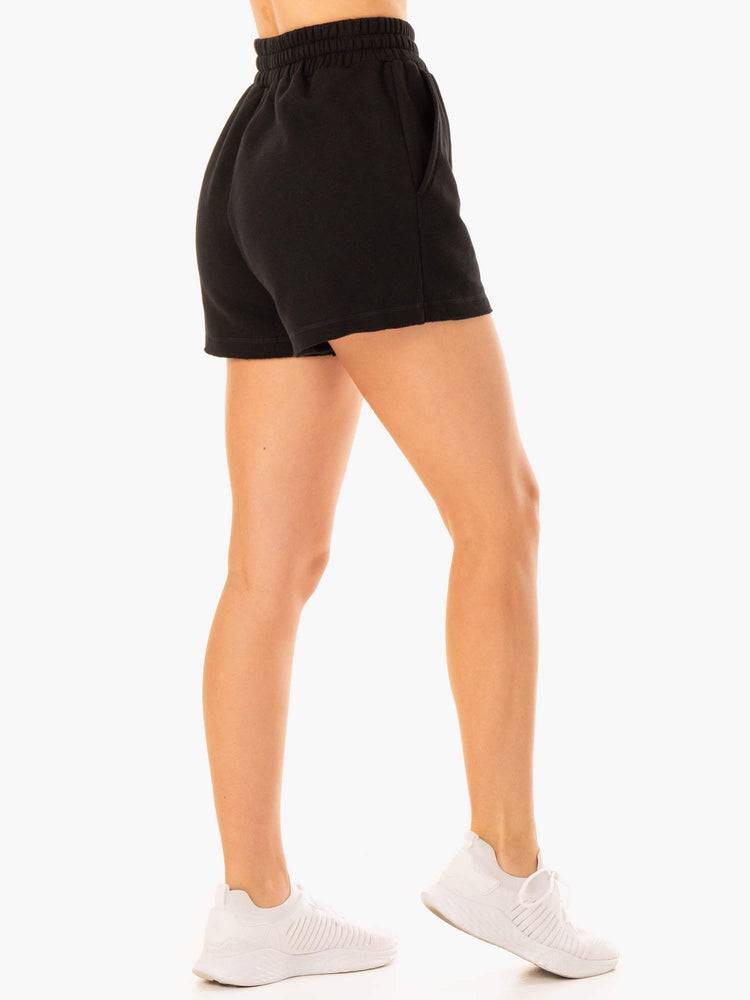 Black Ryderwear Women Shorts Elevate Track Women's Shorts | AU2159RW