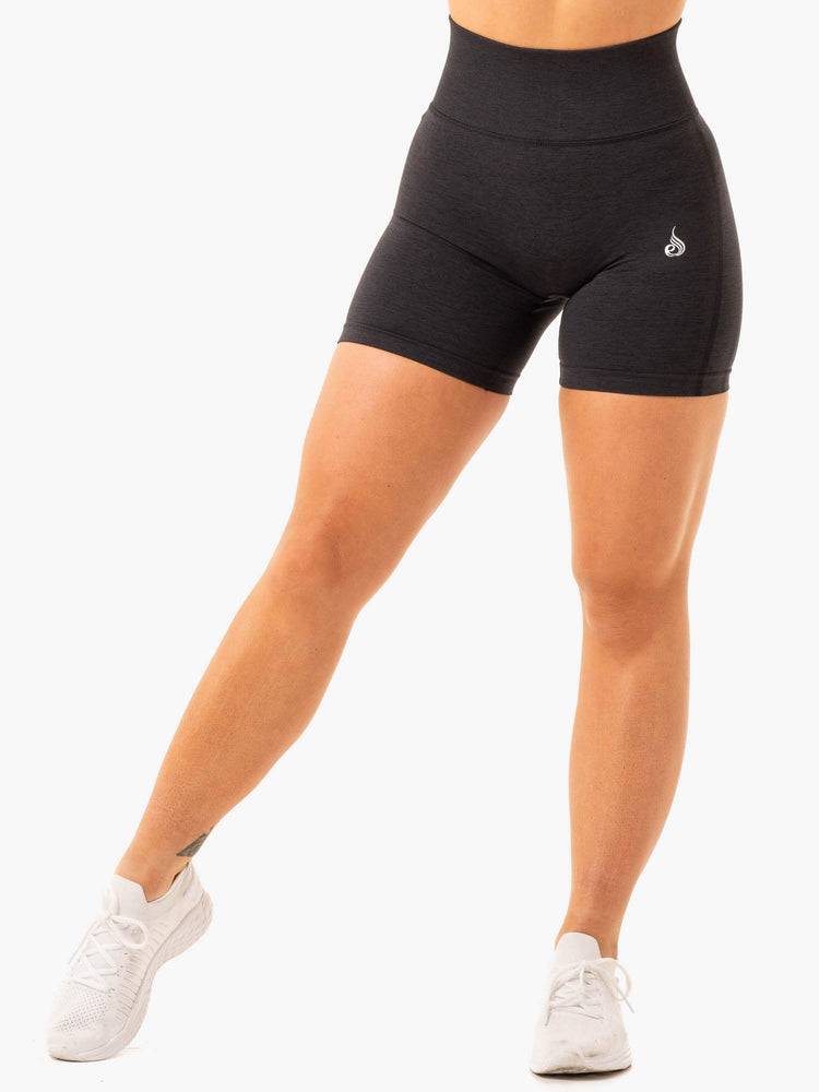 Black Ryderwear Women Shorts Enhance Scrunch Bum Seamless Women's Shorts | AU2178VD