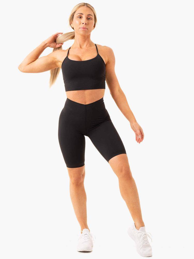 Black Ryderwear Women Shorts Extend Compression Bike Women's Shorts | AU2075BC