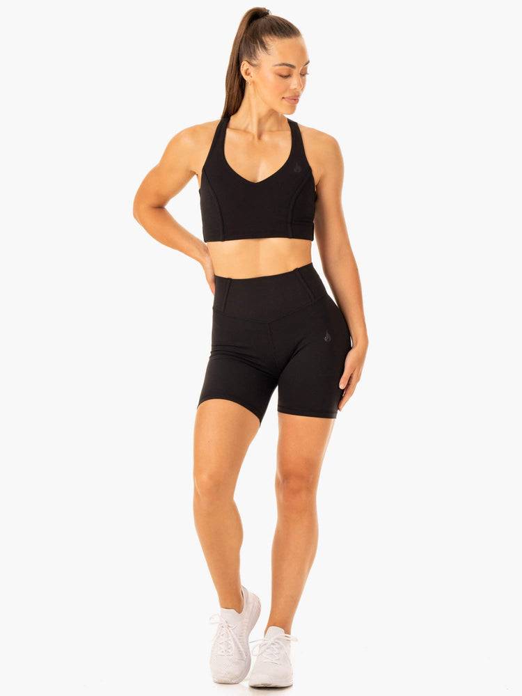 Black Ryderwear Women Shorts Form Scrunch Bum Women's Shorts | AU2050NB