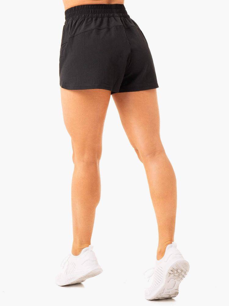 Black Ryderwear Women Shorts Level Up Training Women's Shorts | AU2015HK