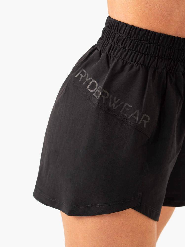 Black Ryderwear Women Shorts Level Up Training Women's Shorts | AU2015HK