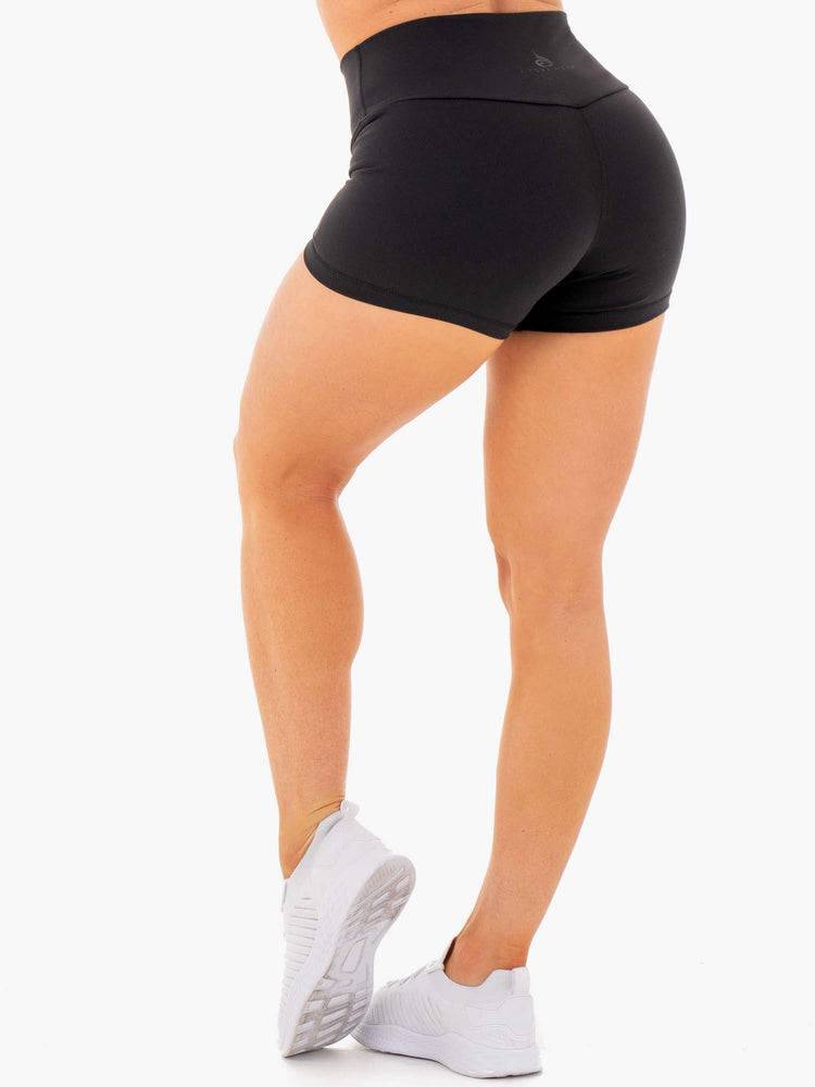 Black Ryderwear Women Shorts Motion High Waisted Women's Shorts | AU2208QZ