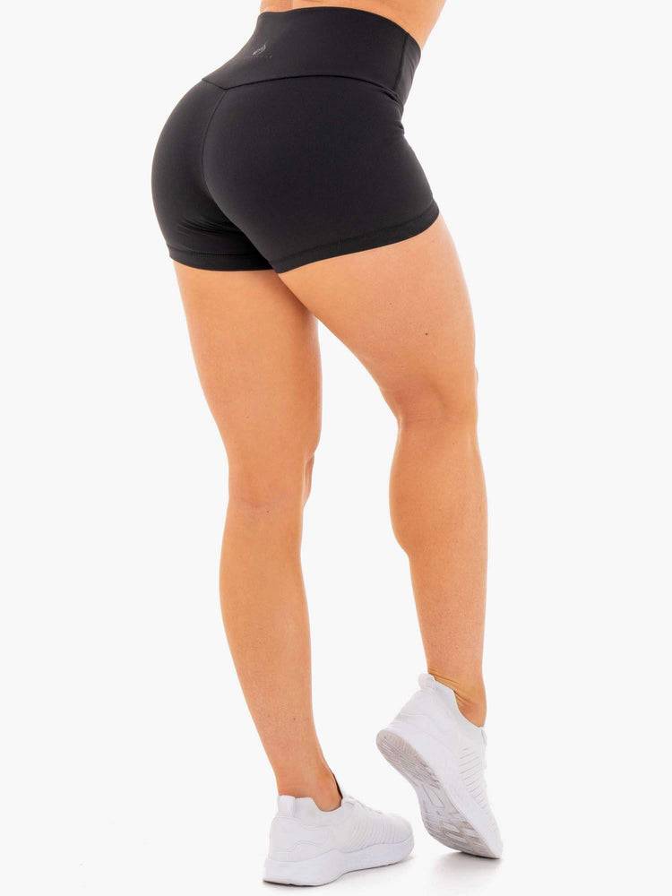 Black Ryderwear Women Shorts Motion High Waisted Women's Shorts | AU2208QZ