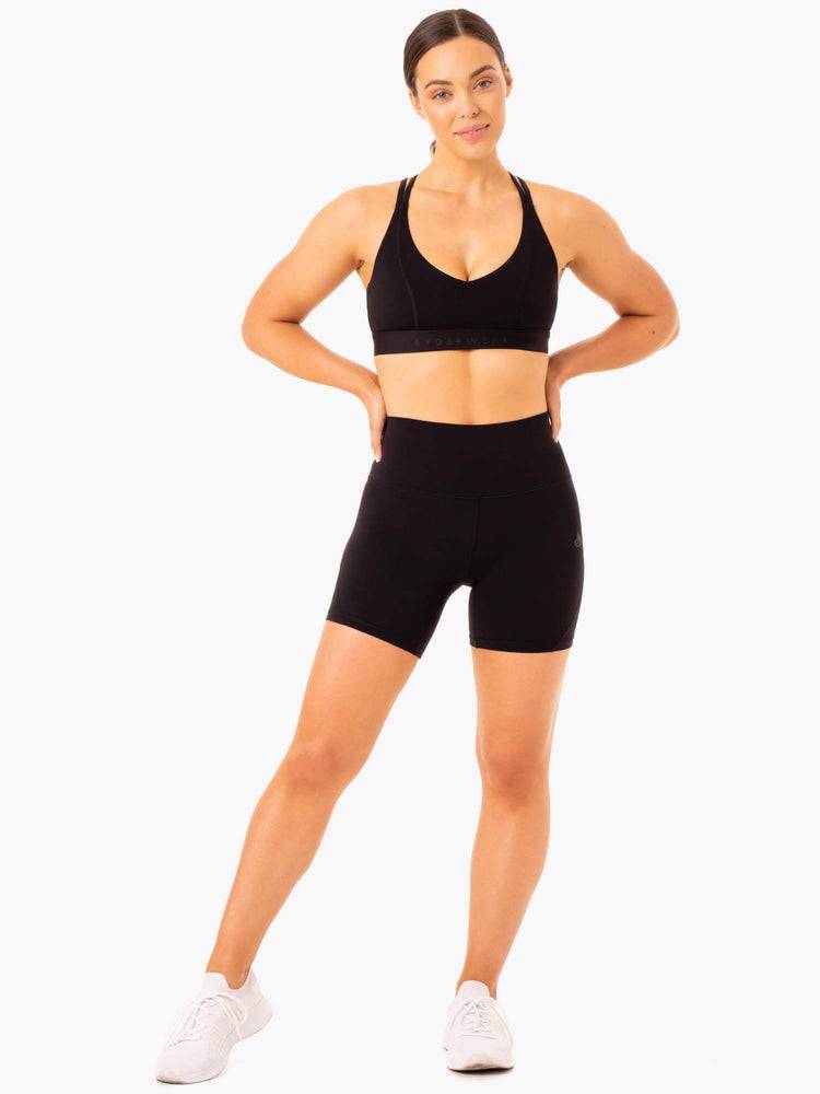 Black Ryderwear Women Shorts NKD Align Women's Shorts | AU2188UT