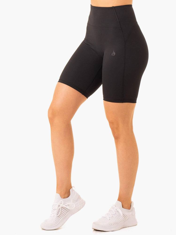 Black Ryderwear Women Shorts NKD Frame High Waisted Bike Women\'s Shorts | AU2115SO