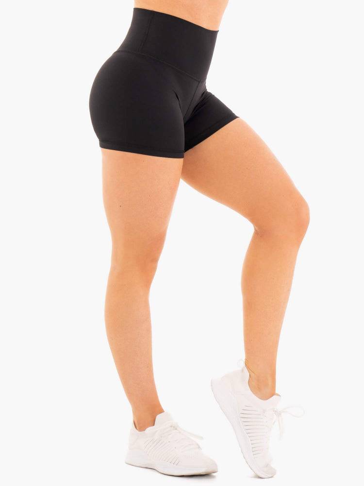 Black Ryderwear Women Shorts NKD High Waisted Women's Shorts | AU2053WY