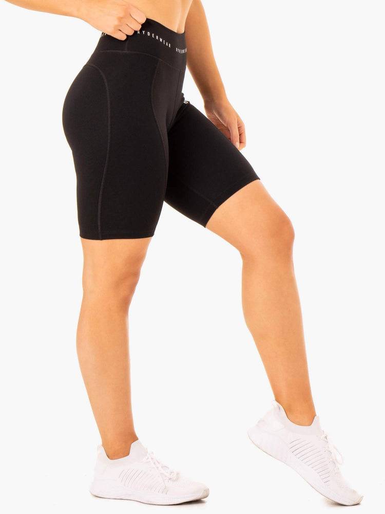 Black Ryderwear Women Shorts Reflex High Waisted Bike Women's Shorts | AU2156QZ