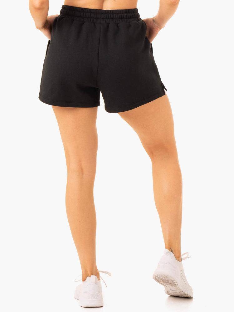 Black Ryderwear Women Shorts Restore Track Women's Shorts | AU2074VD