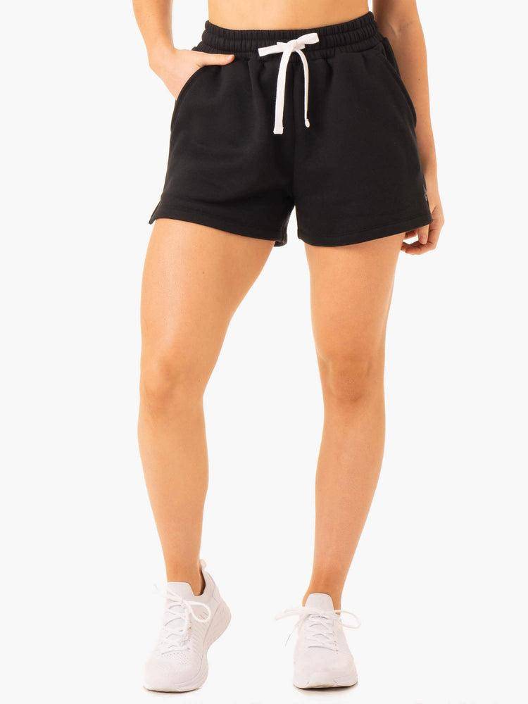 Black Ryderwear Women Shorts Restore Track Women\'s Shorts | AU2074VD