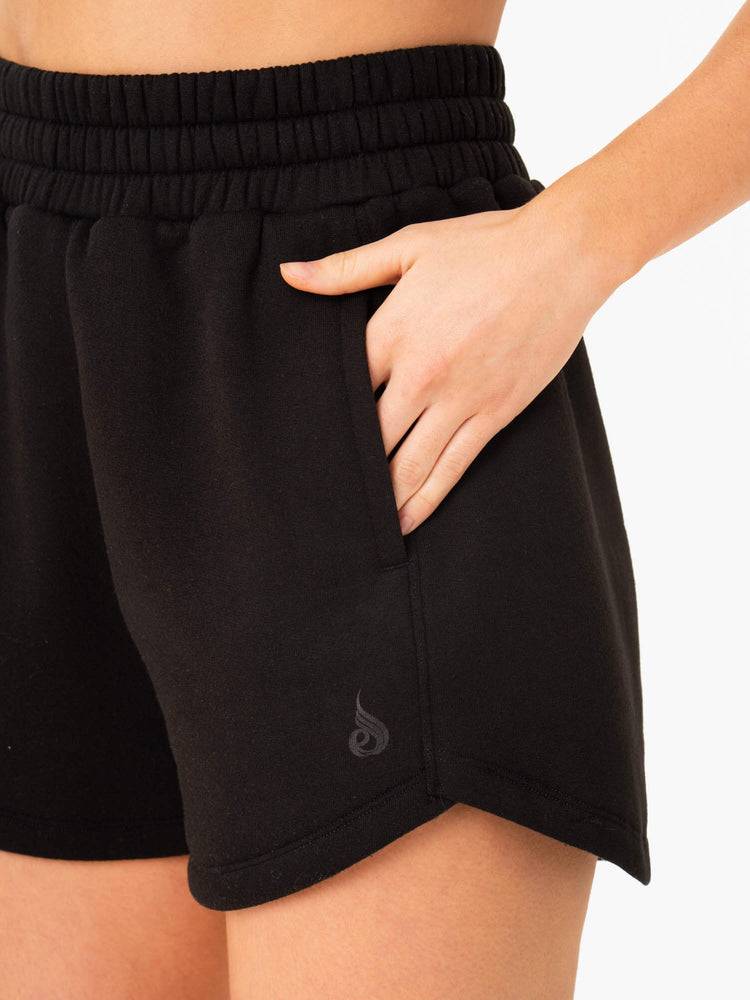 Black Ryderwear Women Shorts Sideline Track Women's Shorts | AU2130QZ